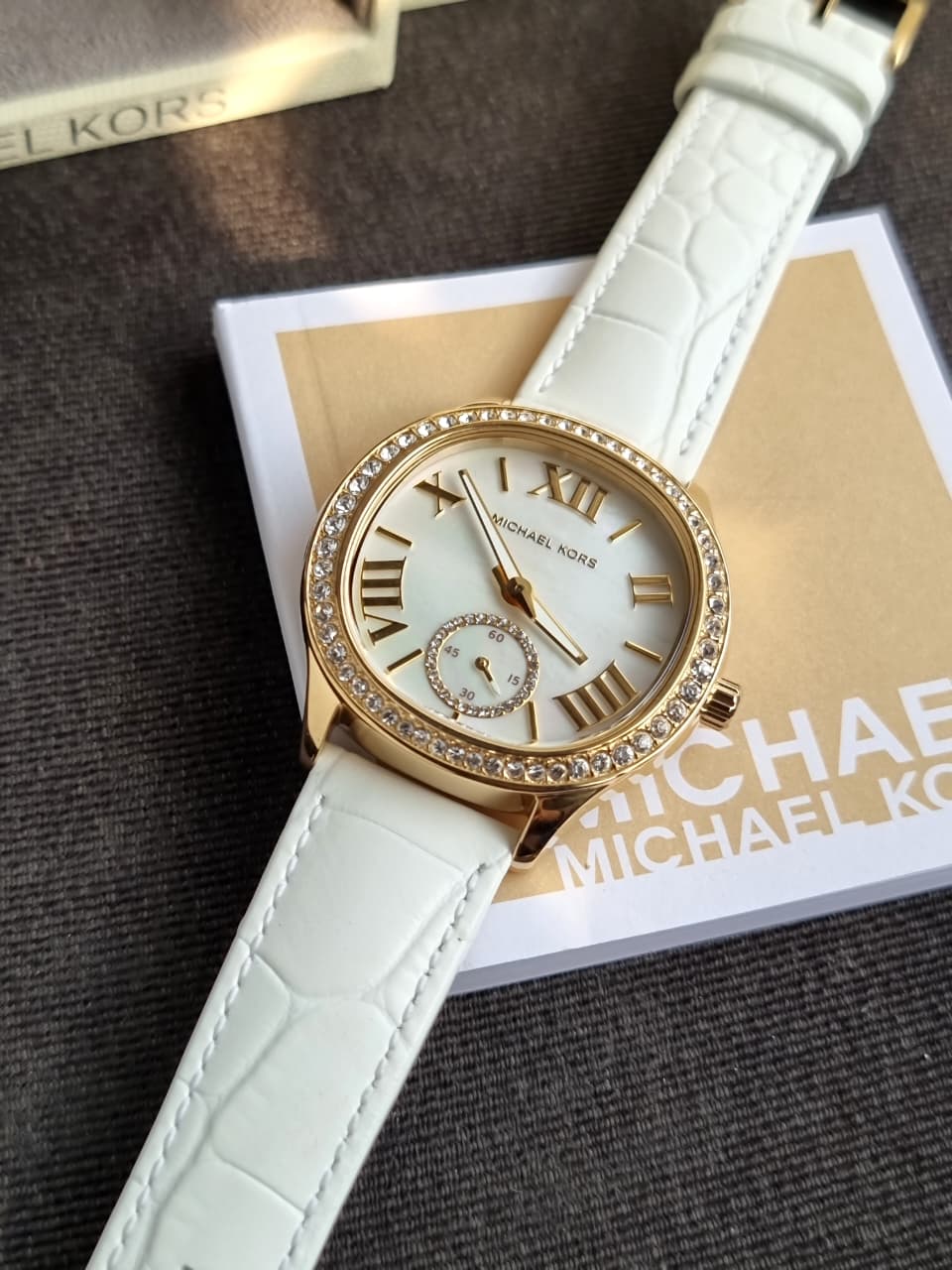 Michael Kors Sage Watch for Women, Quartz Three Hand Movement with Stainless Steel MK4818 - Image 5