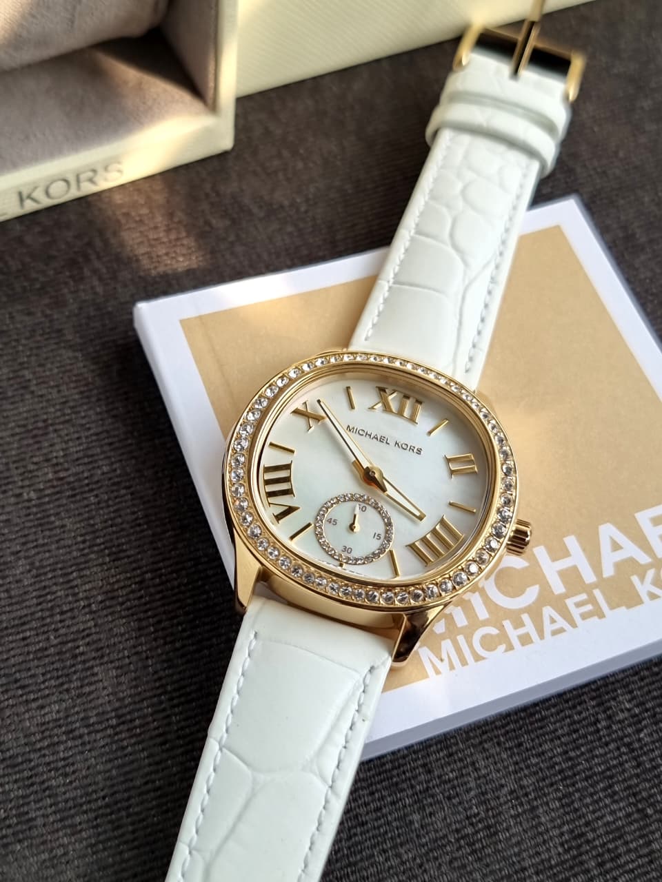 Michael Kors Sage Watch for Women, Quartz Three Hand Movement with Stainless Steel MK4818 - Image 6