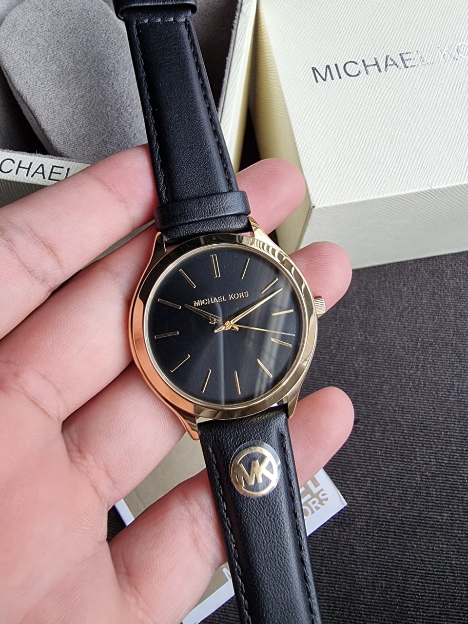 Michael Kors Slim Runway MK7553 Women's Watch – Black Dial, Stainless Steel, Quartz - Image 5