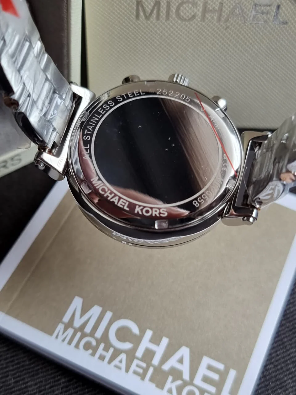 MICHAEL KORS Sofie Chronograph Crystal Silver Dial Ladies Watch MK6558 - Image 4