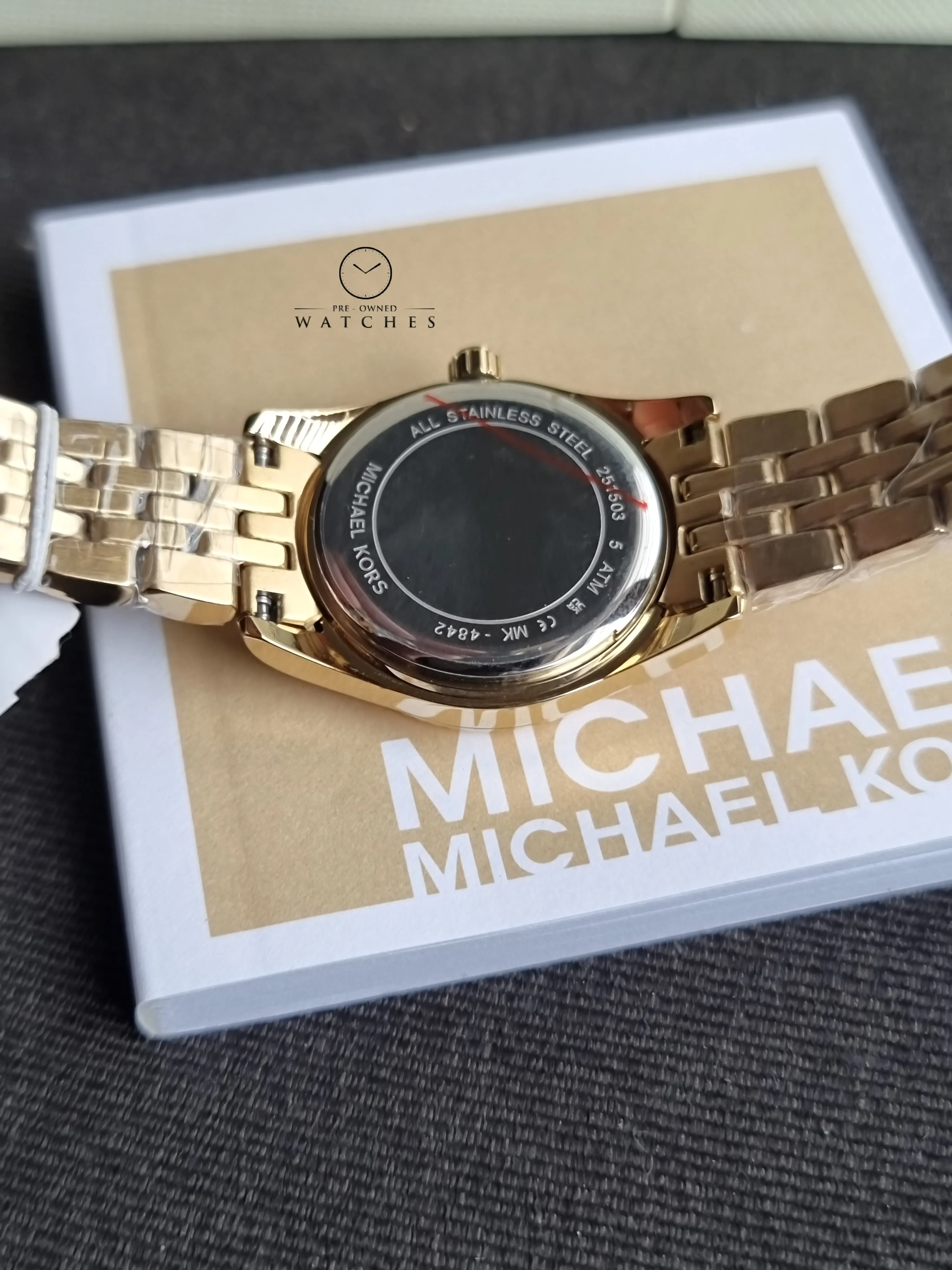 Michael Kors Stainless Steel Analog Green Dial Women's Watch-Mk4842 - Image 3