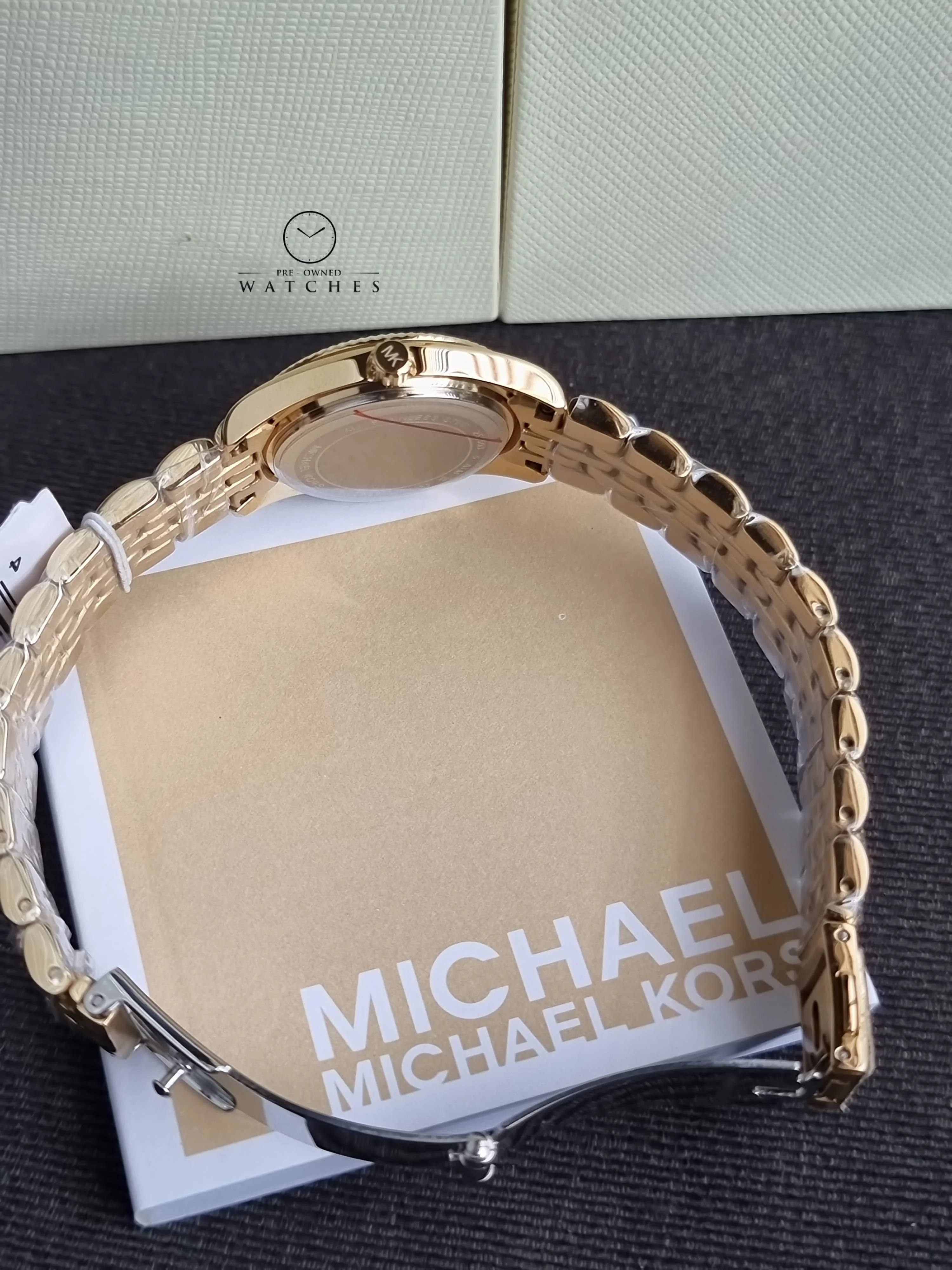Michael Kors Stainless Steel Analog Green Dial Women's Watch-Mk4842 - Image 4