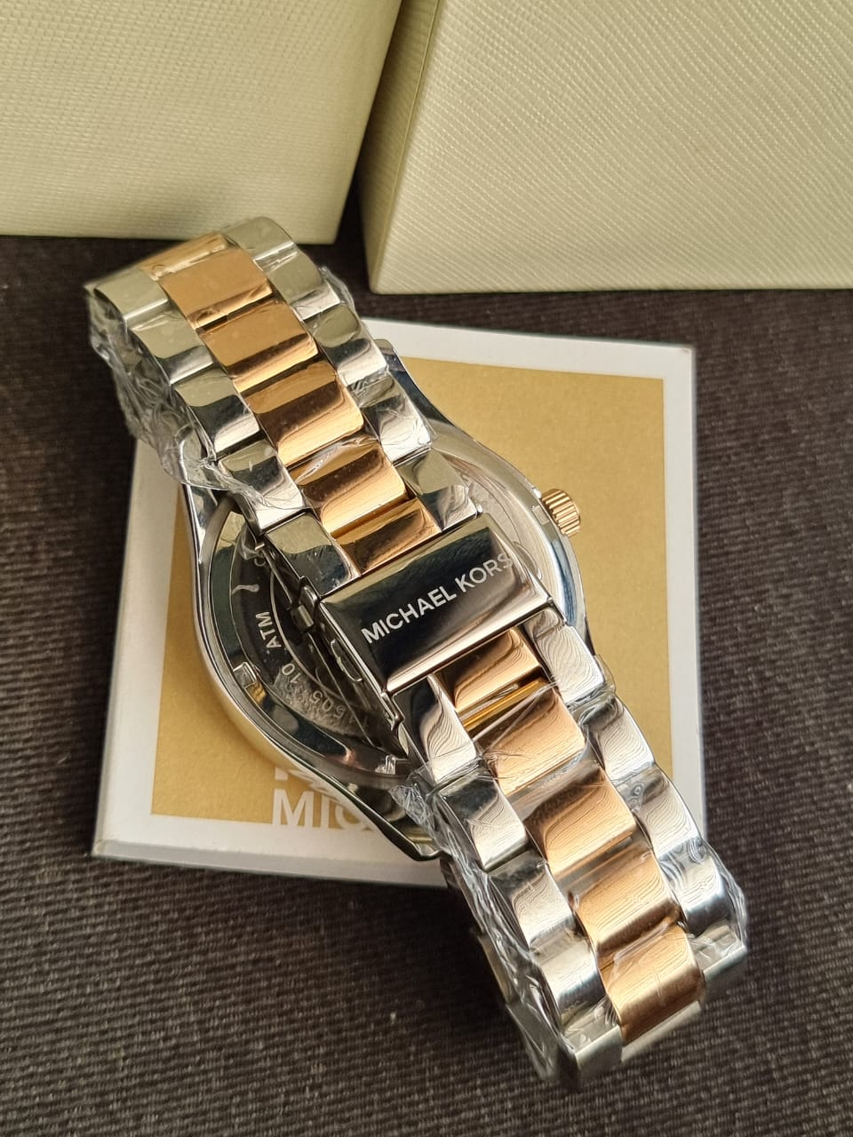 Michael Kors White/Rose gold colored steel Ø44 mm MK6129 - Image 4