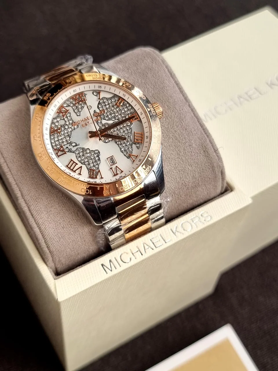 Michael Kors White/Rose gold colored steel Ø44 mm MK6129 - Image 6