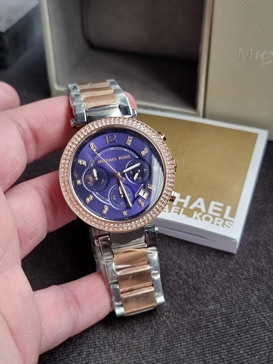 Michael Kors Women’s Analog Stainless Steel Blue Dial 39mm Watch MK6141 - Image 5