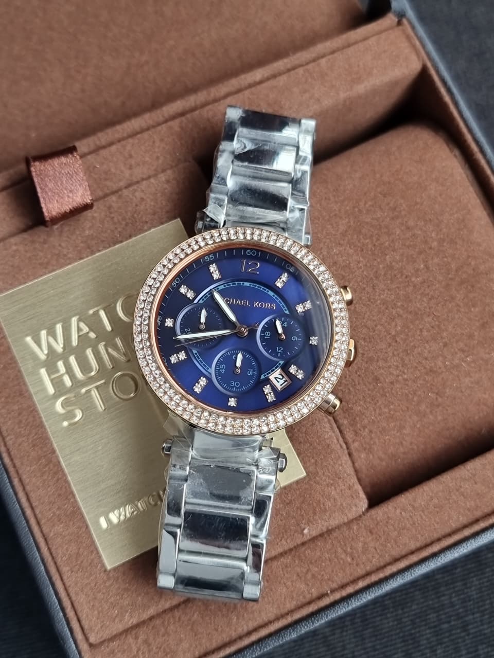 Michael Kors Women’s Analog Stainless Steel Blue Dial 39mm Watch MK6141 - Image 3