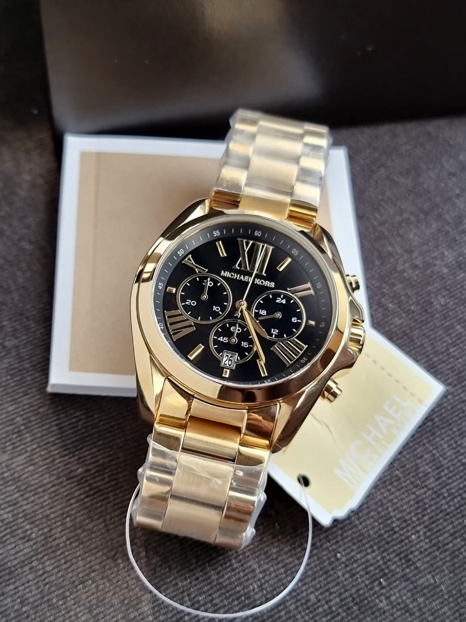 Michael Kors Women’s Chronograph Quartz Stainless Steel Black Dial 43MM Watch MK5739 - Image 5