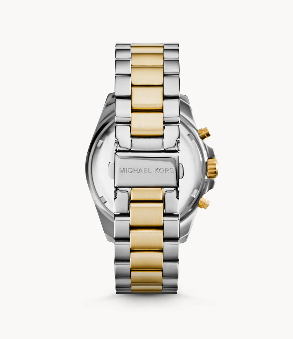 Michael Kors Women’s Chronograph Quartz Stainless Steel Blue Dial 43mm Watch MK5976 - Image 3