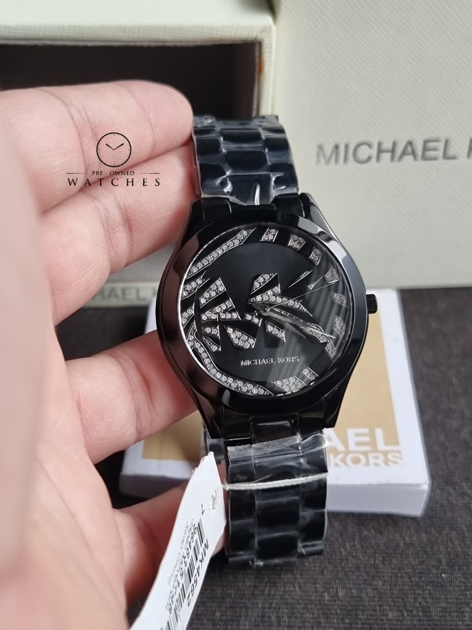 Michael Kors Women’s Quartz Black Stainless Steel Black Dial 42mm Watch MK4562 - Image 6