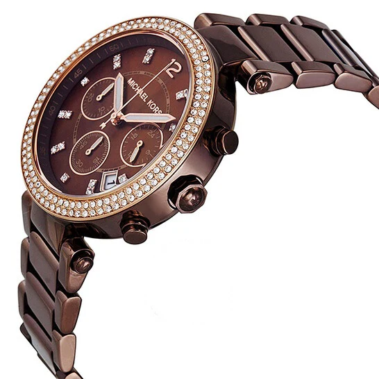Michael Kors Women’s Quartz Chocolate Stainless Steel Chocolate Dial 39mm Watch MK5578 - Image 2
