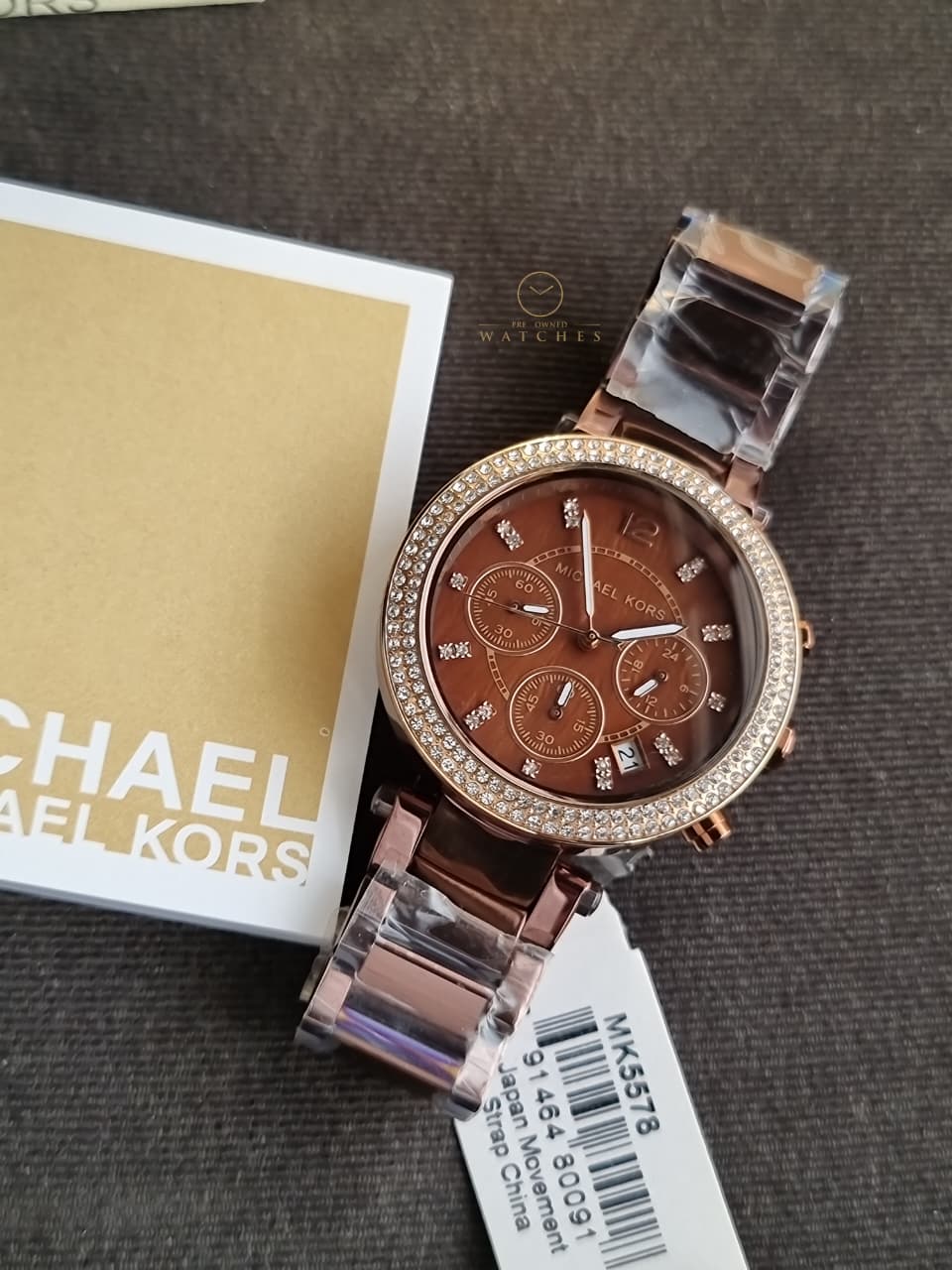 Michael Kors Women’s Quartz Chocolate Stainless Steel Chocolate Dial 39mm Watch MK5578 - Image 4