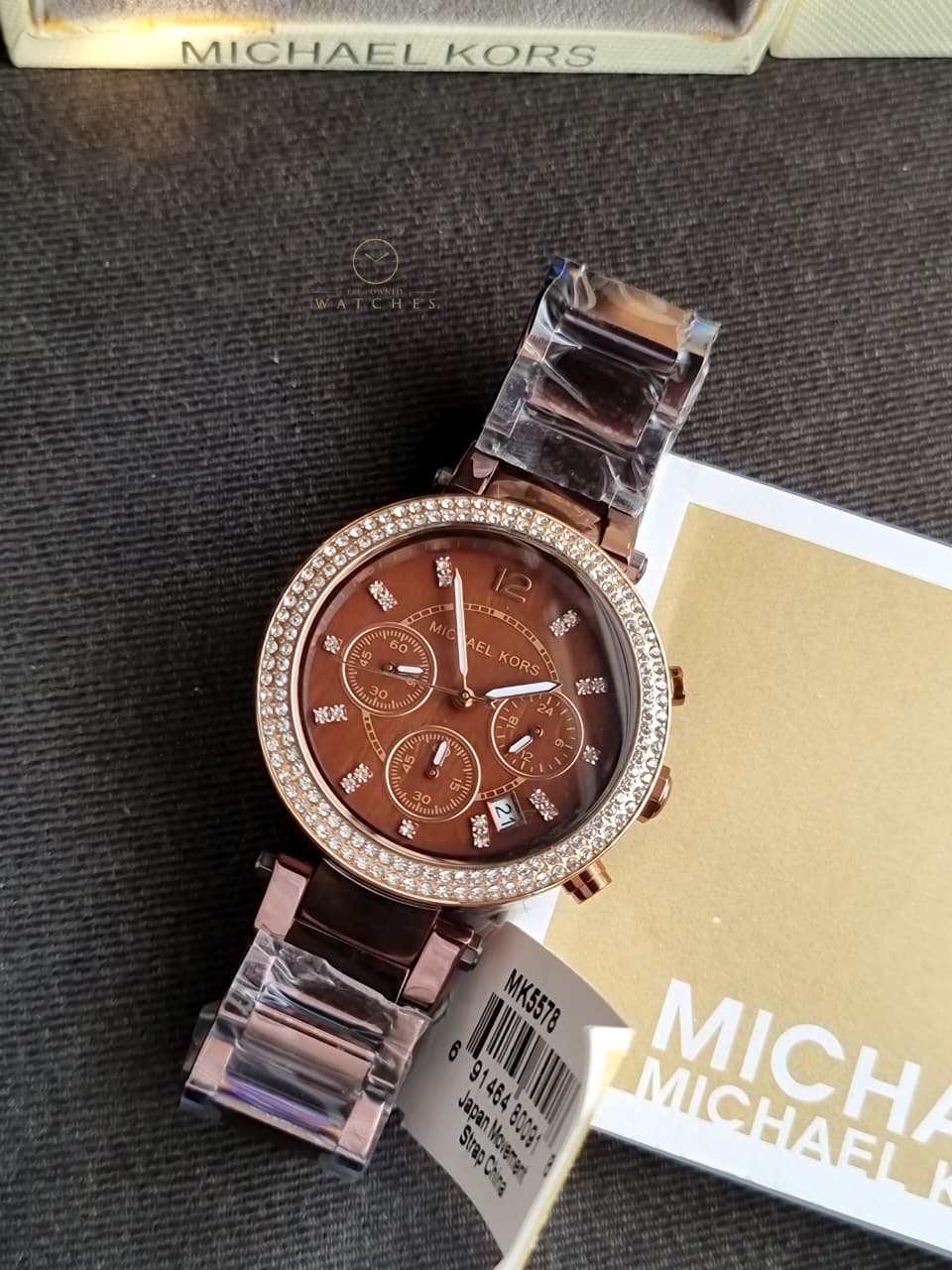 Michael Kors Women’s Quartz Chocolate Stainless Steel Chocolate Dial 39mm Watch MK5578 - Image 5