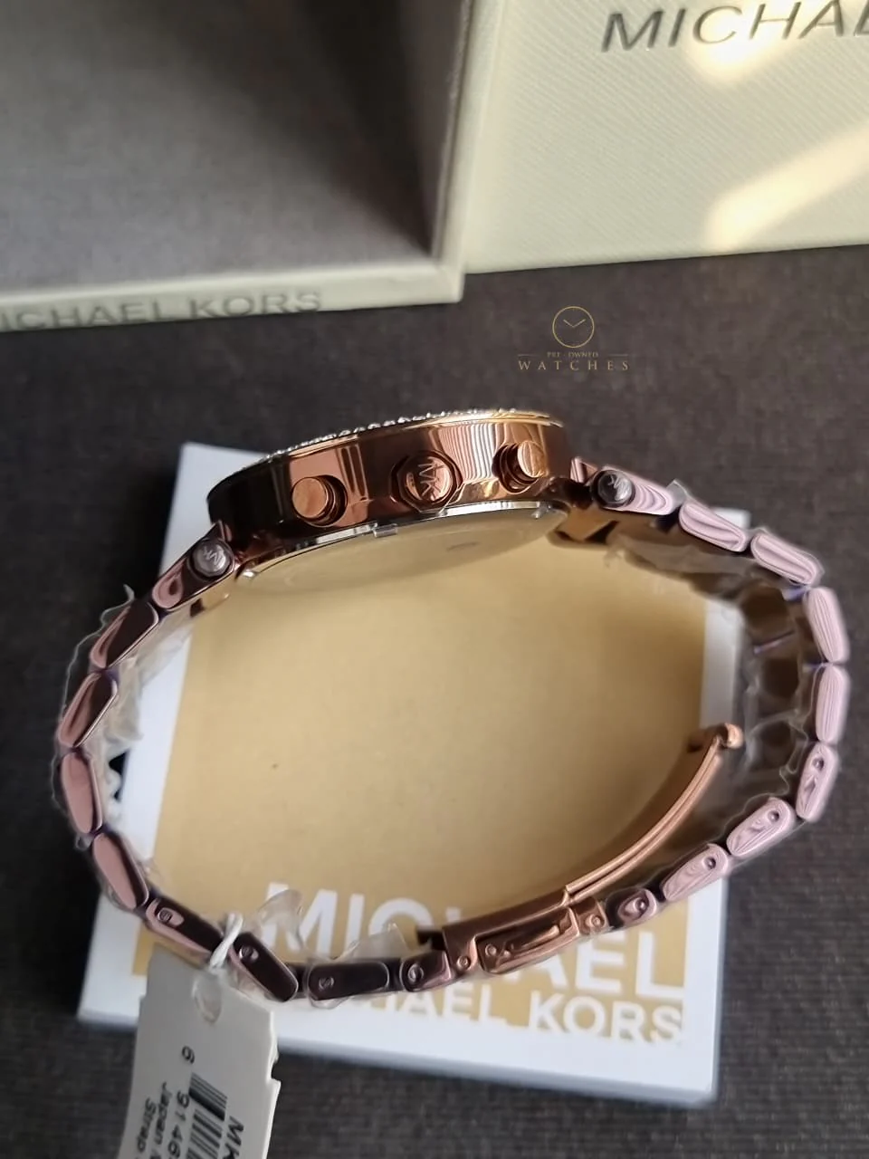 Michael Kors Women’s Quartz Chocolate Stainless Steel Chocolate Dial 39mm Watch MK5578 - Image 6