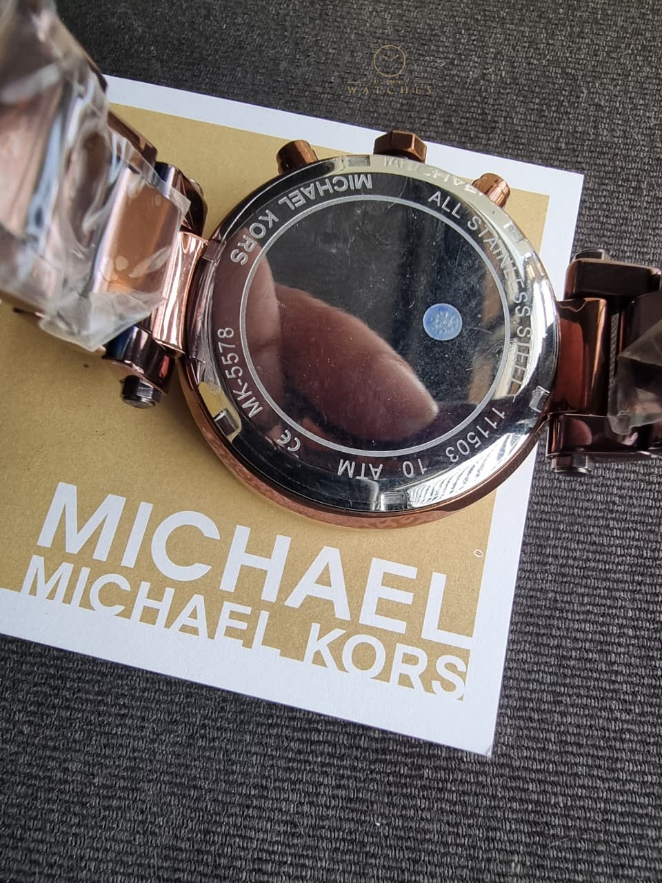 Michael Kors Women’s Quartz Chocolate Stainless Steel Chocolate Dial 39mm Watch MK5578 - Image 8