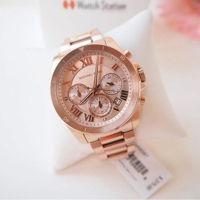 Michael Kors Women’s Quartz Chronograph Stainless Steel Rose Gold Dial 40mm Watch MK6367 - Image 5