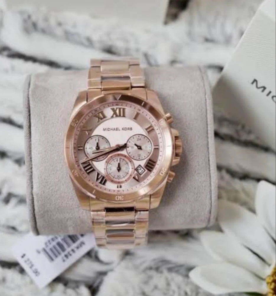 Michael Kors Women’s Quartz Chronograph Stainless Steel Rose Gold Dial 40mm Watch MK6367 - Image 8