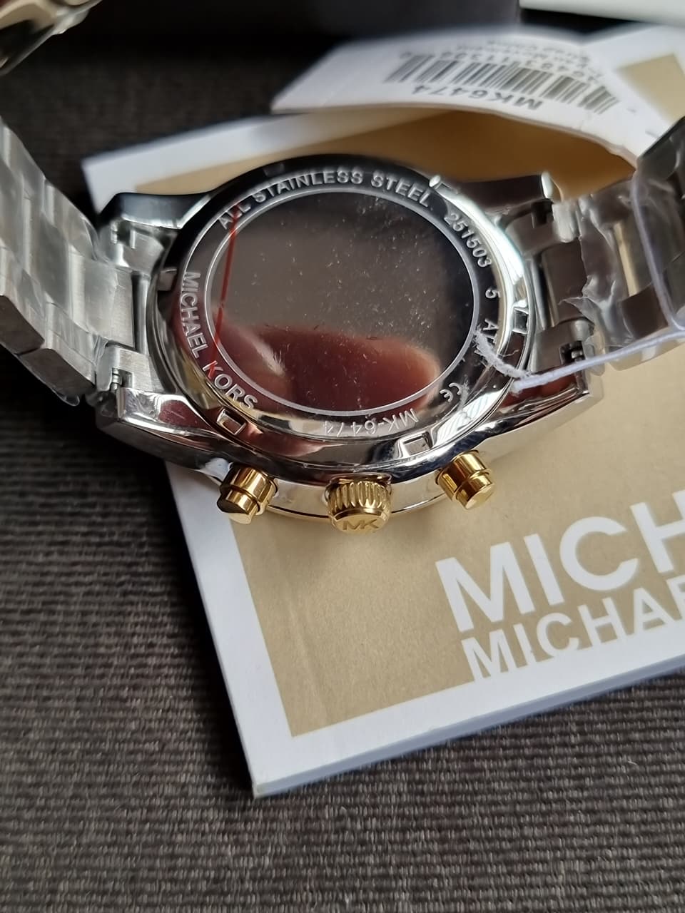 Michael Kors Women’s Quartz Chronograph Stainless Steel White Dial 37mm Watch MK6474 (WITHOUT TAG) - Image 2