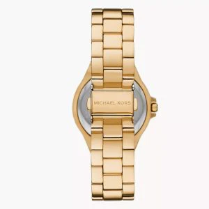 Michael Kors Women’s Quartz Gold Stainless Steel Black Dial 37mm Watch MK7404 - Image 2