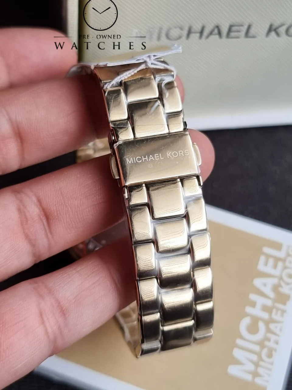 Michael Kors Women’s Quartz Gold Stainless Steel Black Dial 37mm Watch MK7404 - Image 6