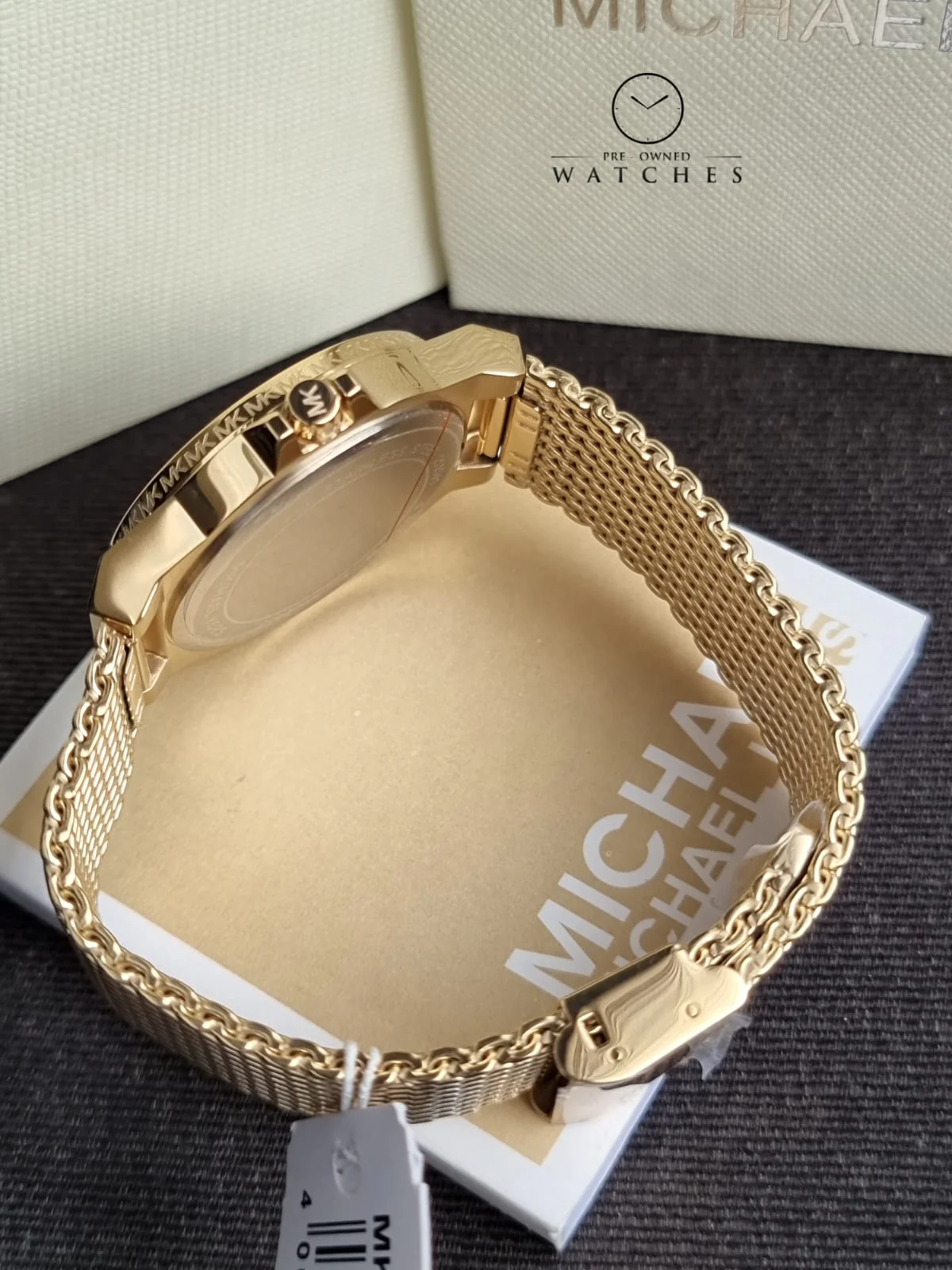 Michael Kors Women’s Quartz Gold Stainless Steel Gold Dial 37mm Watch MK7335 - Image 4