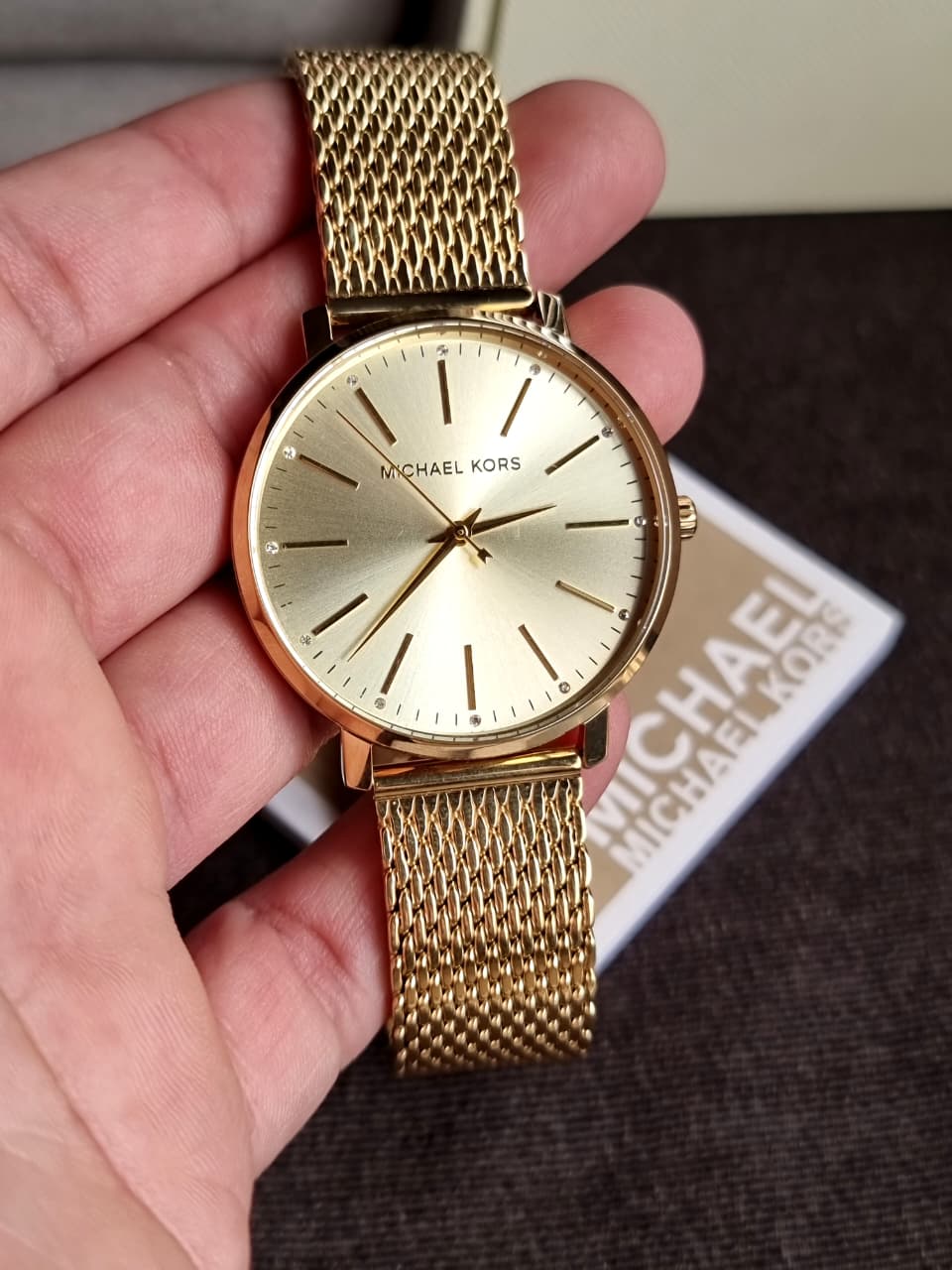 Michael Kors Women’s Quartz Gold Stainless Steel Gold Dial 38mm Watch MK4339 (without Tag ) - Image 3