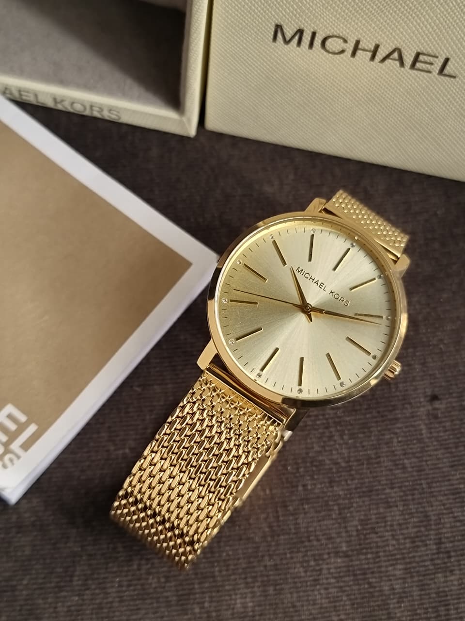 Michael Kors Women’s Quartz Gold Stainless Steel Gold Dial 38mm Watch MK4339 (without Tag ) - Image 8