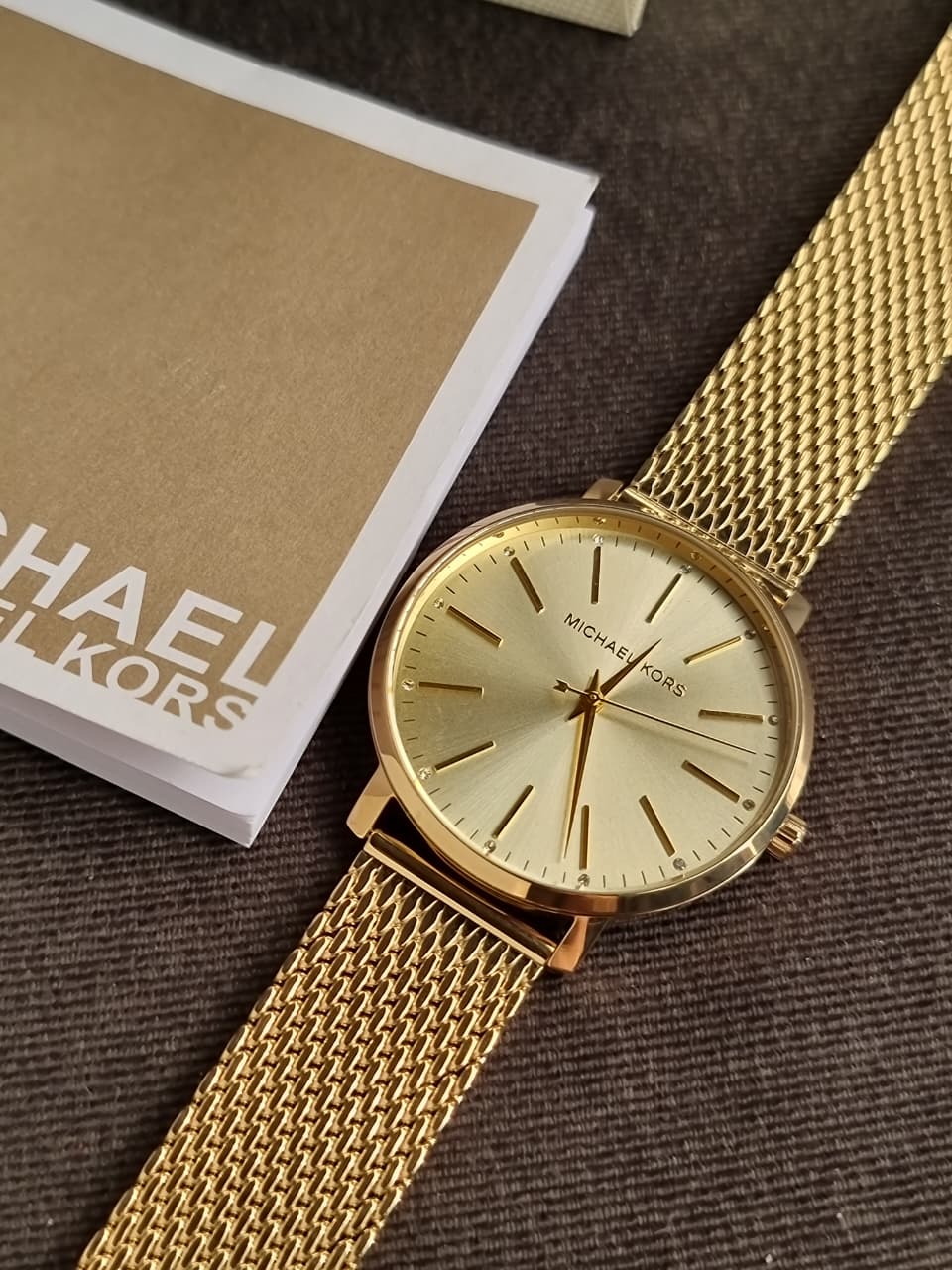 Michael Kors Women’s Quartz Gold Stainless Steel Gold Dial 38mm Watch MK4339 (without Tag ) - Image 9