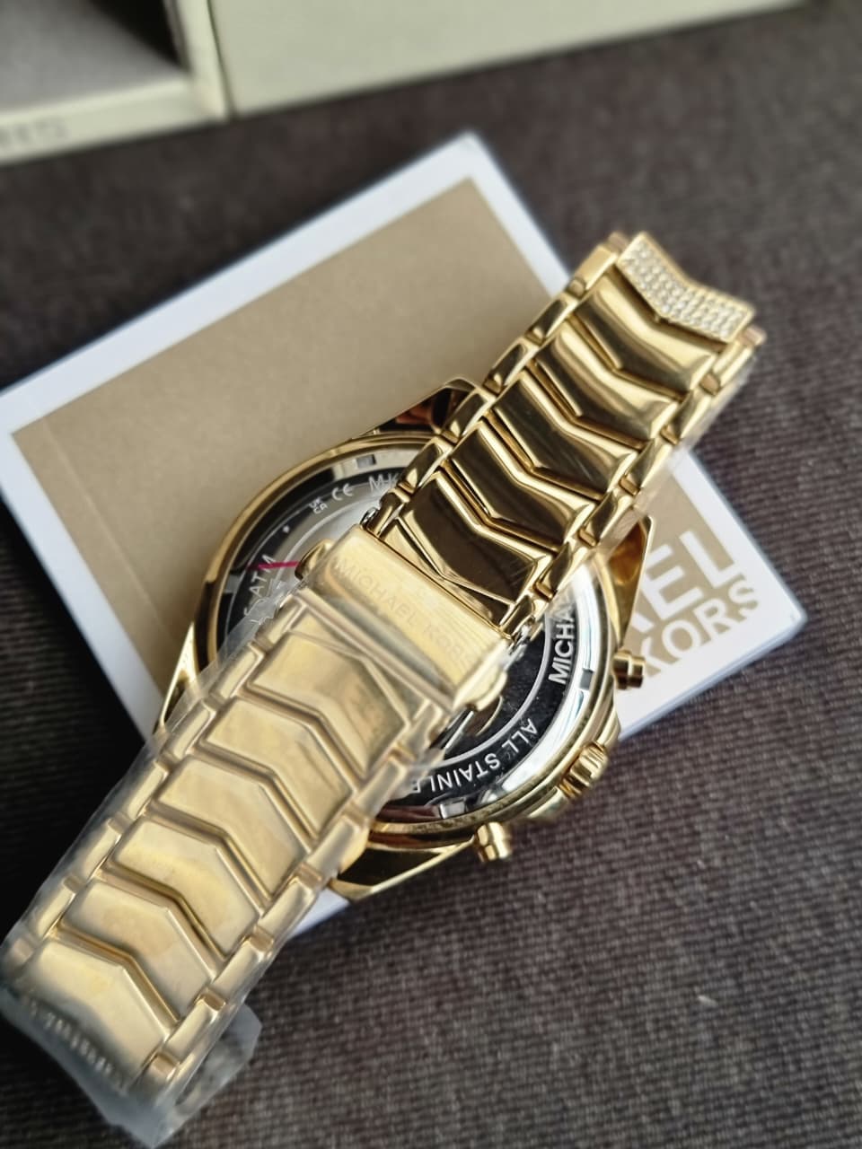 Michael Kors Women’s Quartz Gold Stainless Steel Gold Dial 44mm Watch MK6729 - Image 9