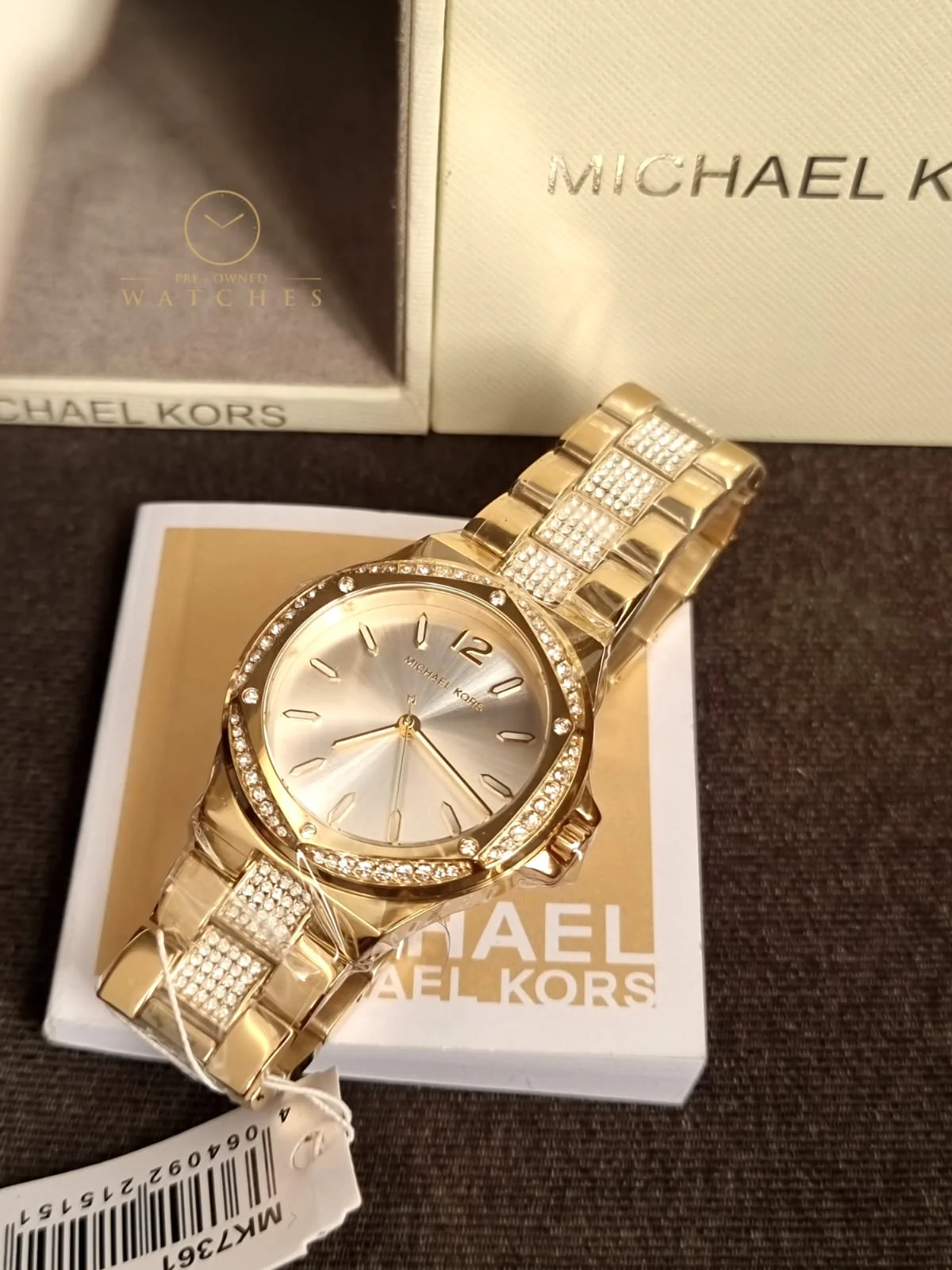Michael Kors Women’s Quartz Gold Stainless Steel White Dial 37mm Watch MK7361 - Image 4