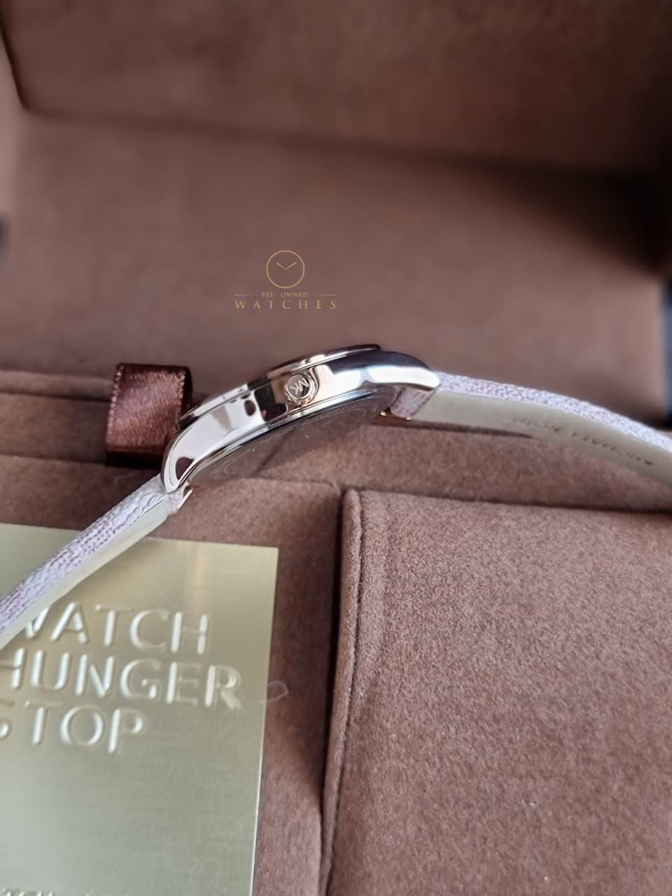 Michael Kors Women’s Quartz Rose Gold Leather Strap Rose Gold Dial 33mm Watch MK2879 - Image 4