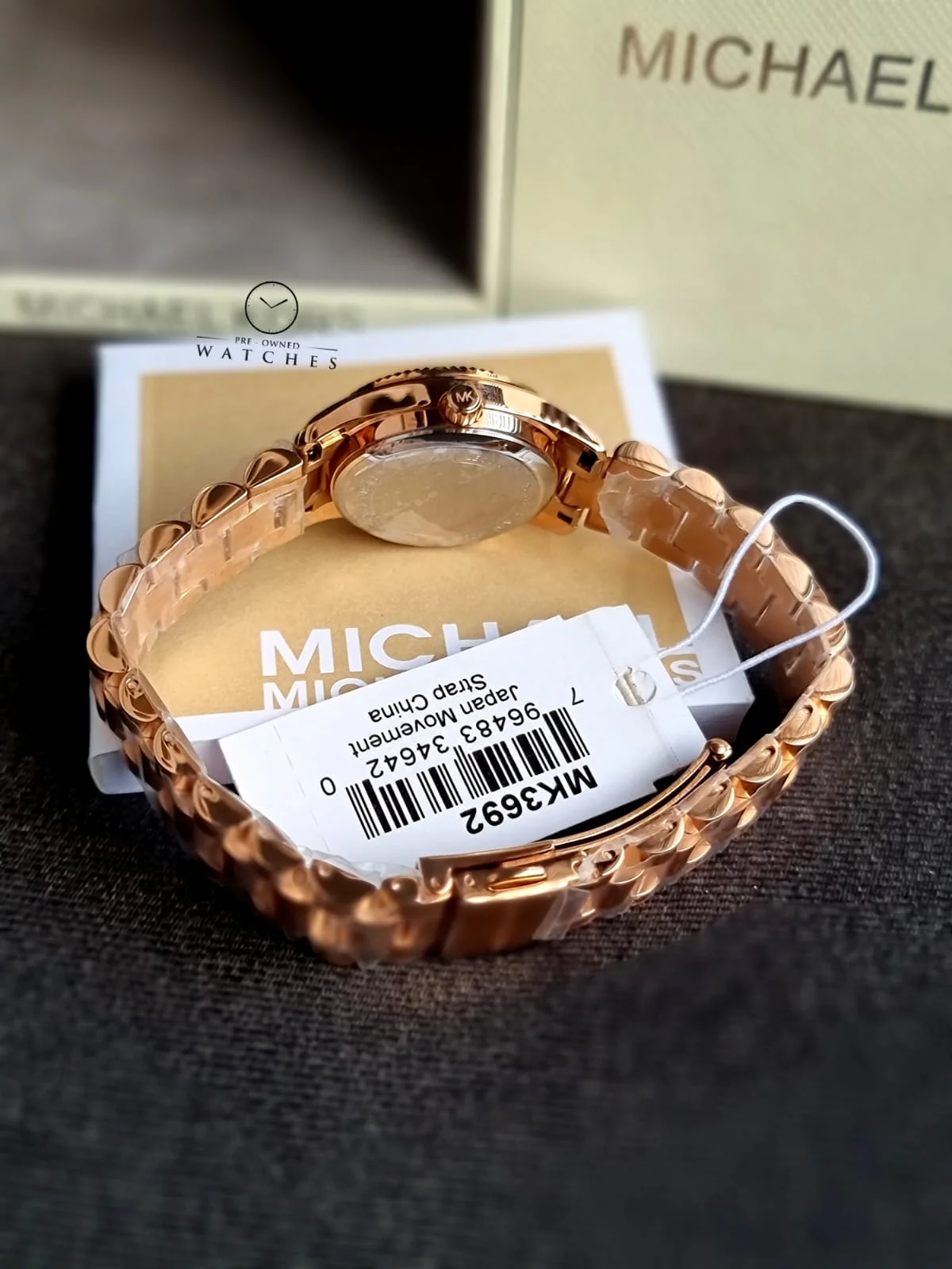 Michael Kors Women’s Quartz Rose Gold Stainless Steel Crystal Pave Dial 26mm Watch MK3692 - Image 6