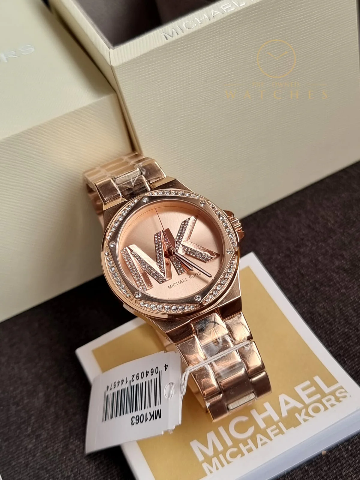 Michael Kors Women’s Quartz Rose Gold Stainless Steel Rose Gold Dial 37mm Watch MK1063 - Image 4
