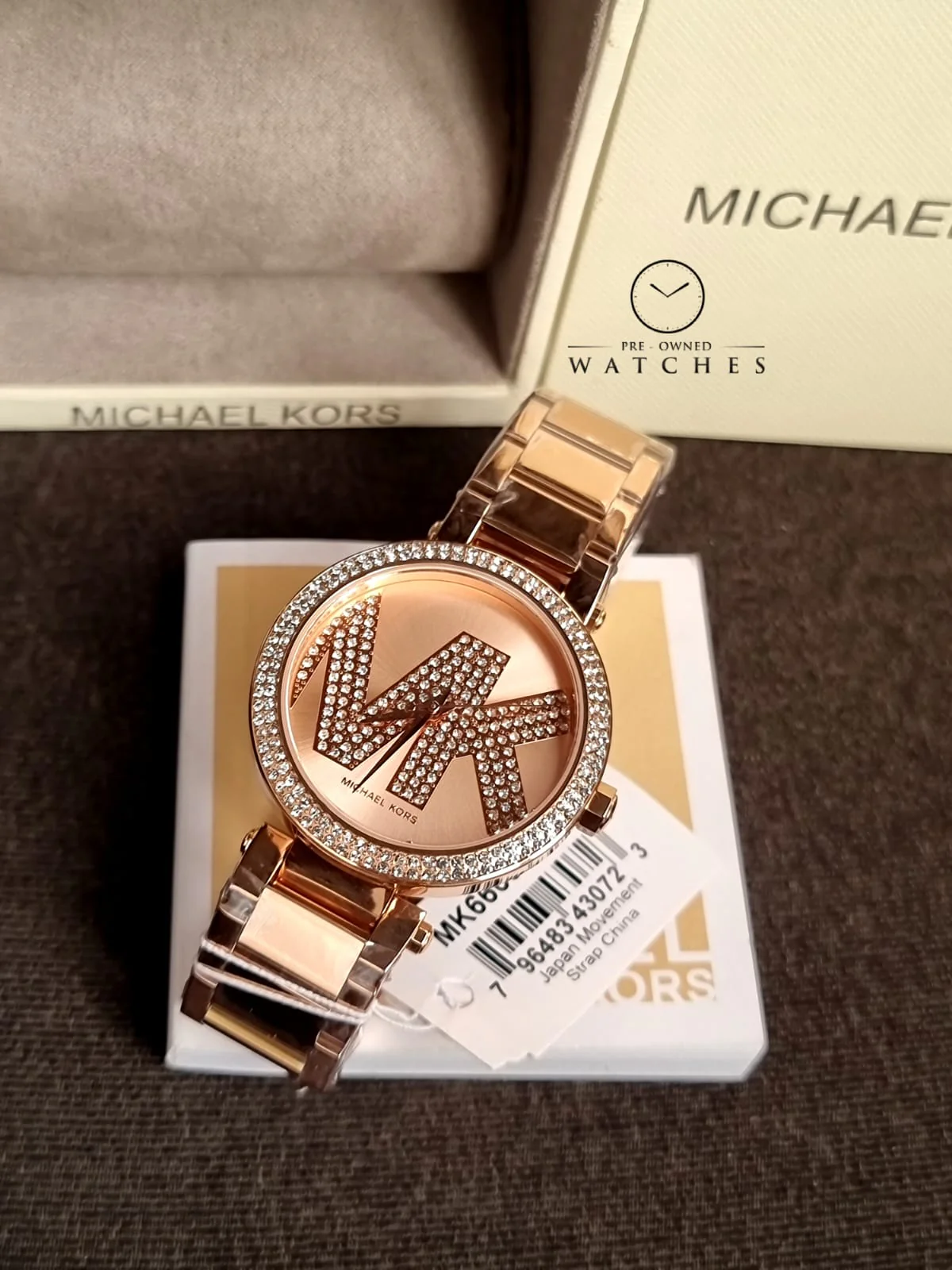 Michael Kors Women’s Quartz Rose Gold Stainless Steel Rose Gold Dial 39mm Watch MK6660 - Image 3