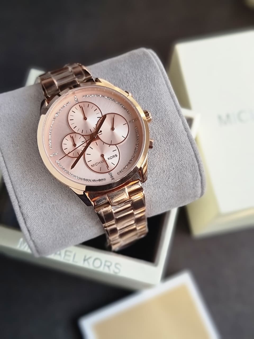 Michael Kors Women’s Quartz Rose Gold Stainless Steel Rose Gold Dial 40mm Watch MK6521 - Image 10