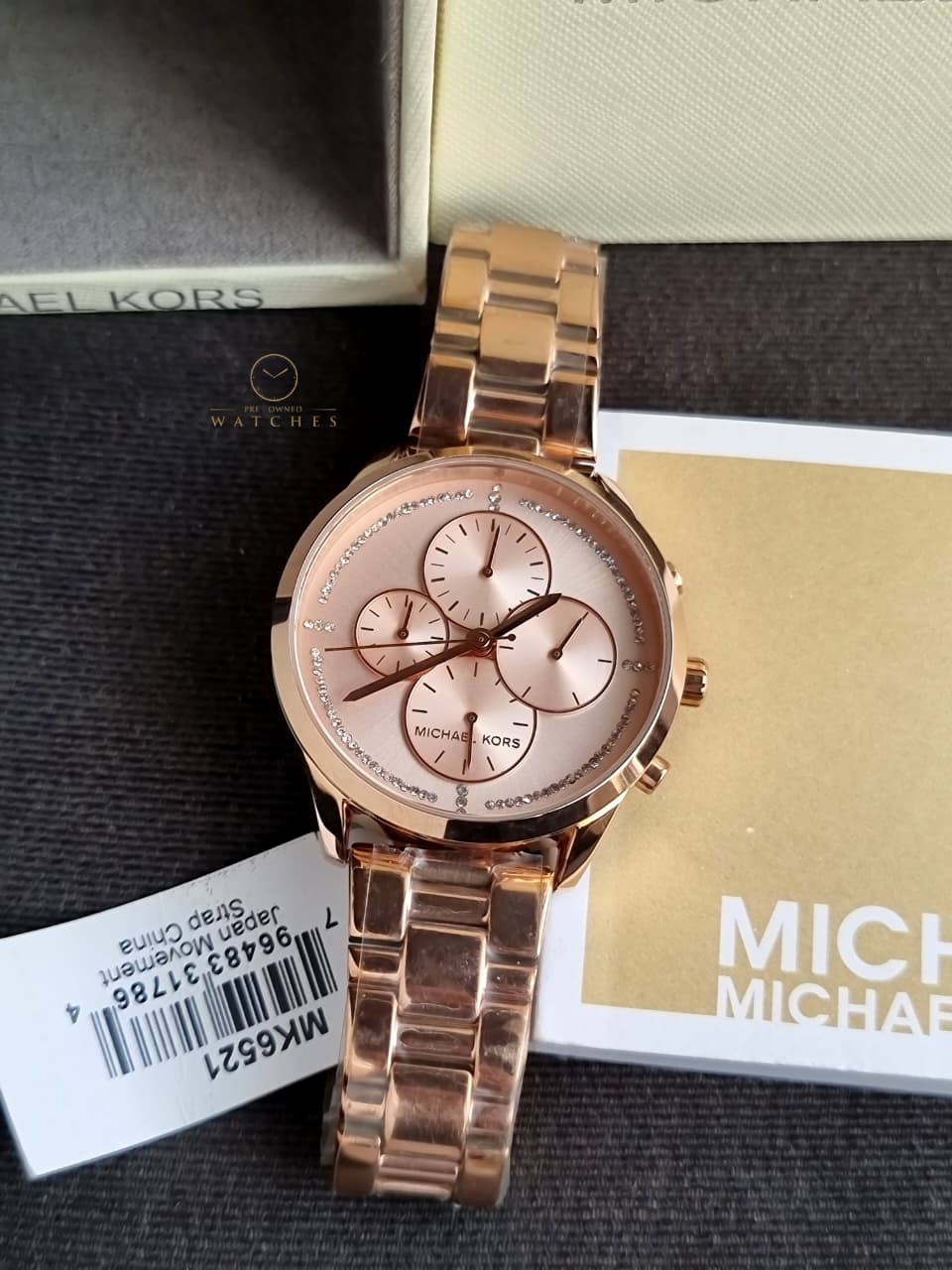 Michael Kors Women’s Quartz Rose Gold Stainless Steel Rose Gold Dial 40mm Watch MK6521 - Image 4