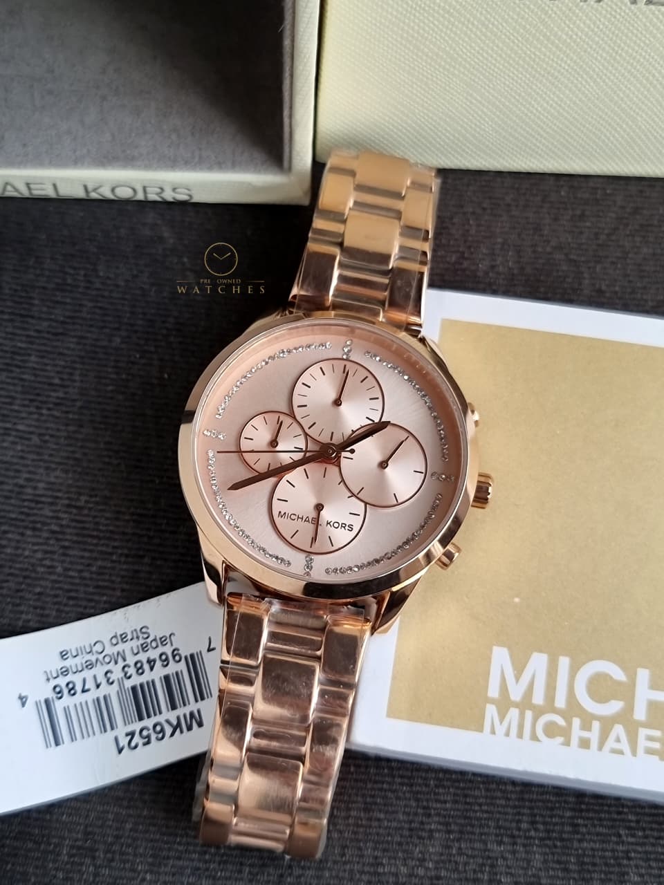 Michael Kors Women’s Quartz Rose Gold Stainless Steel Rose Gold Dial 40mm Watch MK6521 - Image 5