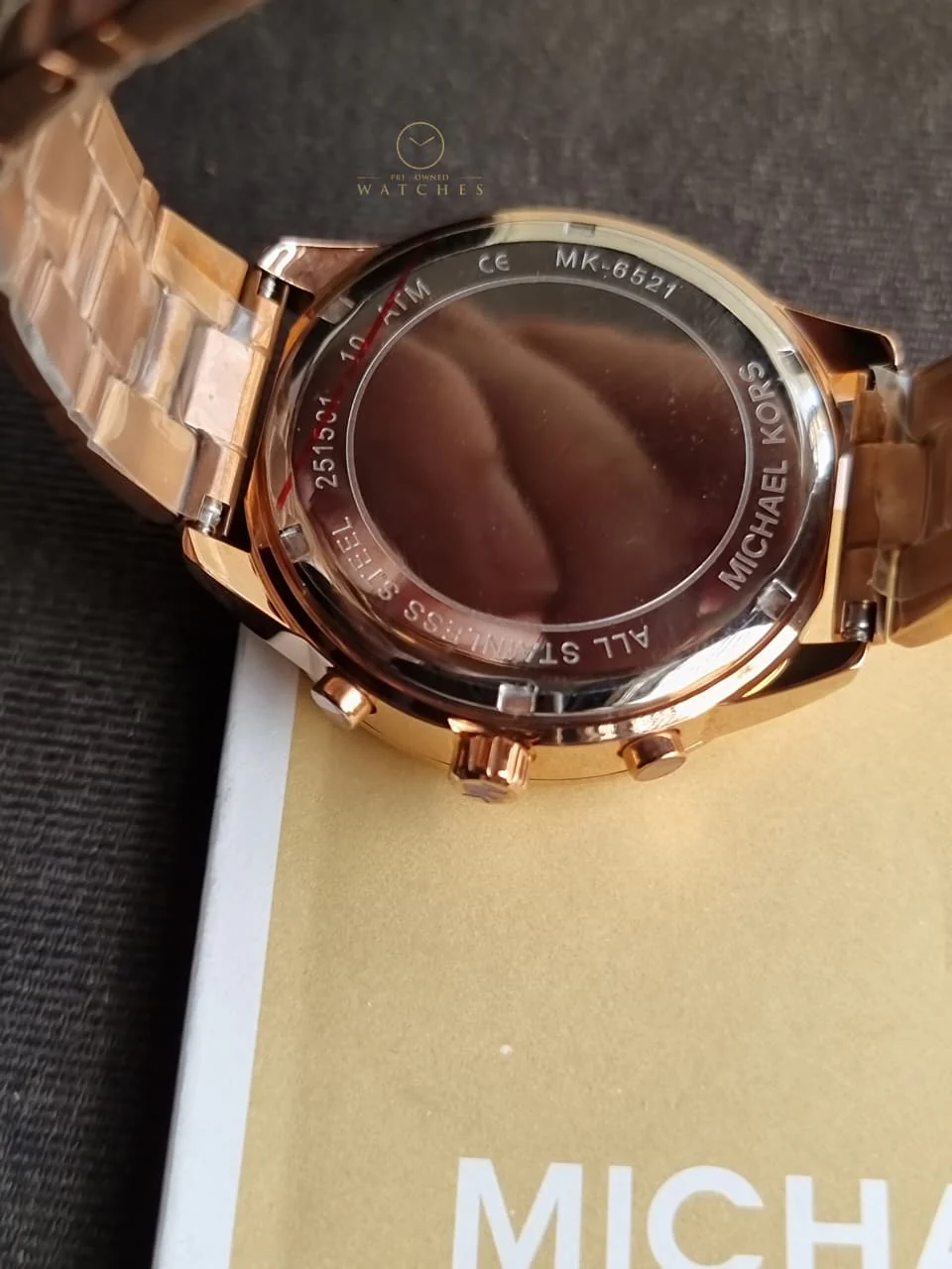Michael Kors Women’s Quartz Rose Gold Stainless Steel Rose Gold Dial 40mm Watch MK6521 - Image 9