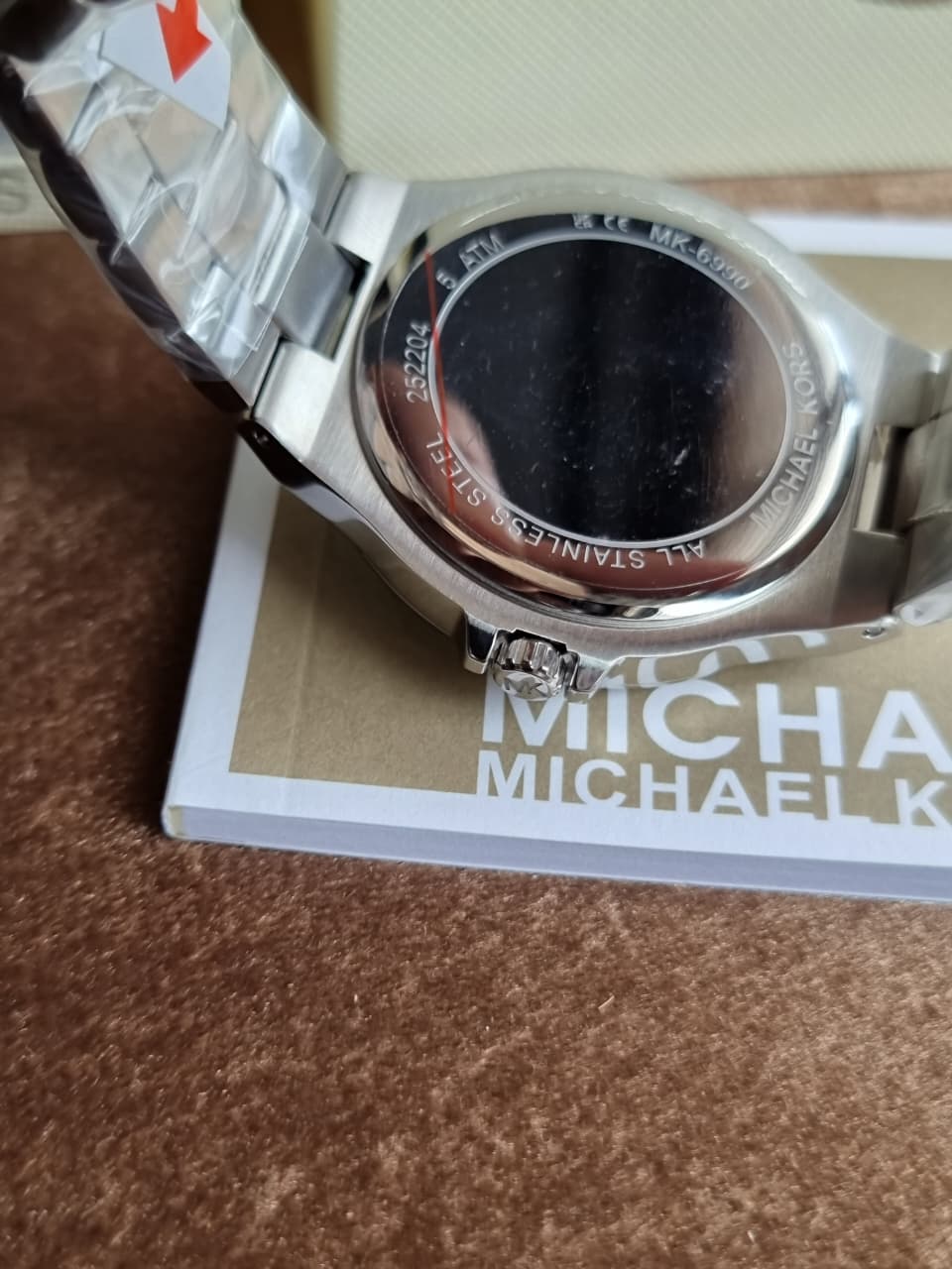 Michael Kors Women’s Quartz Silver Stainless Steel Navy Blue Dial 41mm Watch MK6990 - Image 11