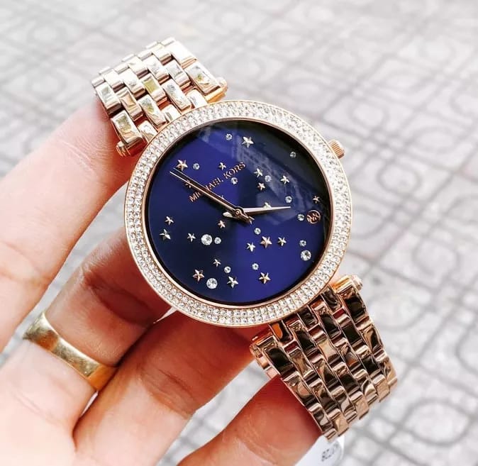Michael Kors Women’s Quartz Stainless Steel Blue Dial 39mm Watch MK3728 - Image 4
