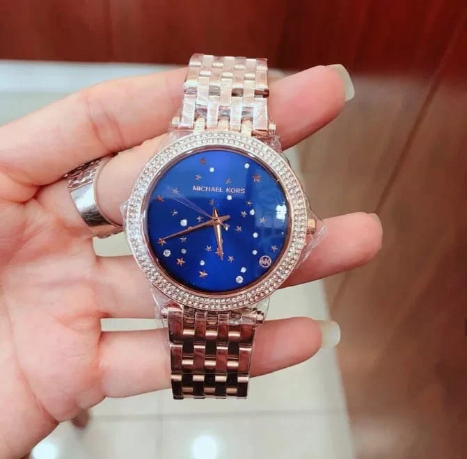 Michael Kors Women’s Quartz Stainless Steel Blue Dial 39mm Watch MK3728 - Image 5