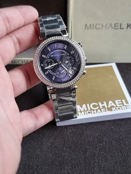 Michael Kors Women’s Quartz Stainless Steel Blue Dial 39mm Watch Mk6117 - Image 3