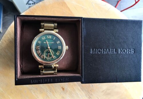 Michael Kors Women’s Quartz Stainless Steel Emerald Green Dial 42mm Watch MK6065 - Image 3