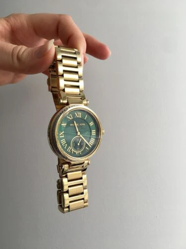 Michael Kors Women’s Quartz Stainless Steel Emerald Green Dial 42mm Watch MK6065 - Image 4