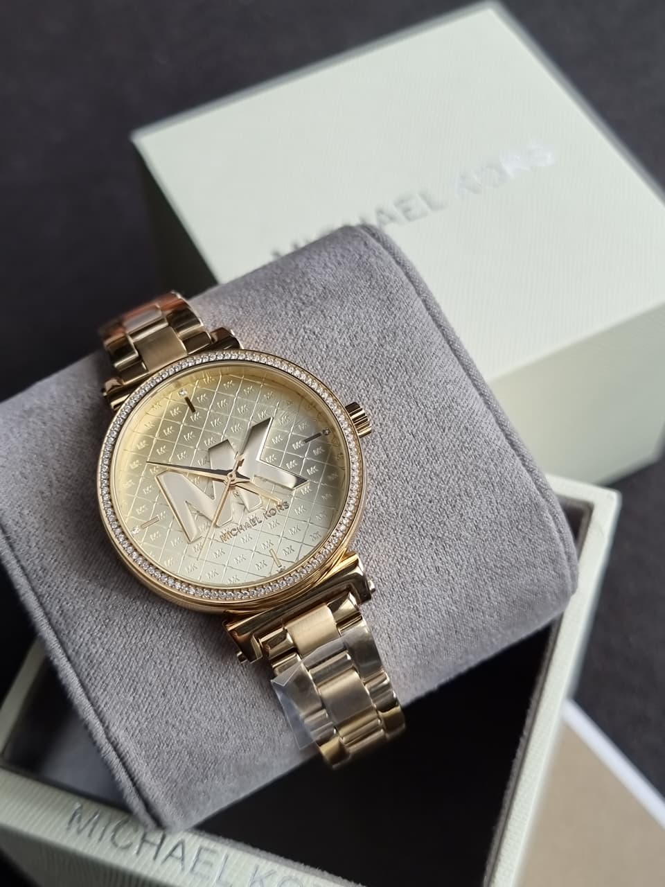 Michael Kors Women’s Quartz Stainless Steel Gold Dial 36mm Watch MK4334 - Image 3