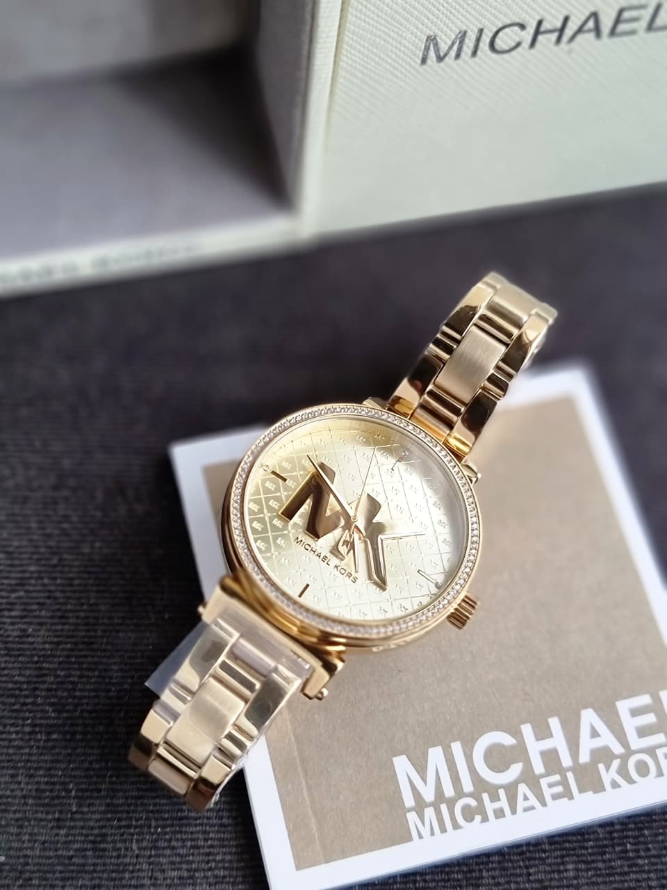 Michael Kors Women’s Quartz Stainless Steel Gold Dial 36mm Watch MK4334 - Image 6