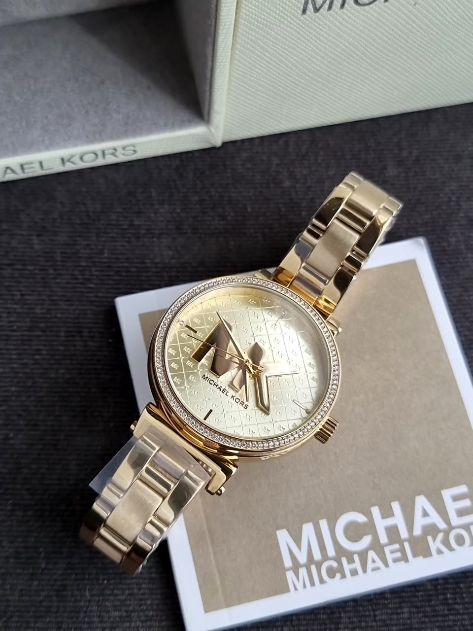 Michael Kors Women’s Quartz Stainless Steel Gold Dial 36mm Watch MK4334 - Image 7