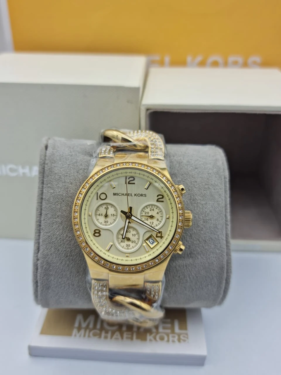 Michael Kors Women’s Quartz Stainless Steel Gold Dial 38mm Watch MK3150 - Image 2