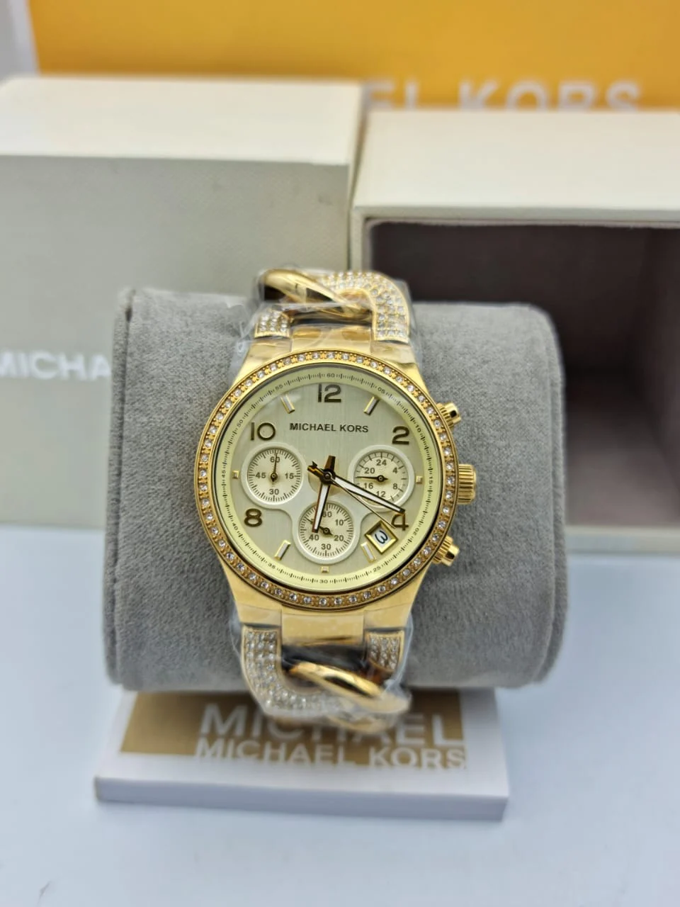 Michael Kors Women’s Quartz Stainless Steel Gold Dial 38mm Watch MK3150 - Image 3