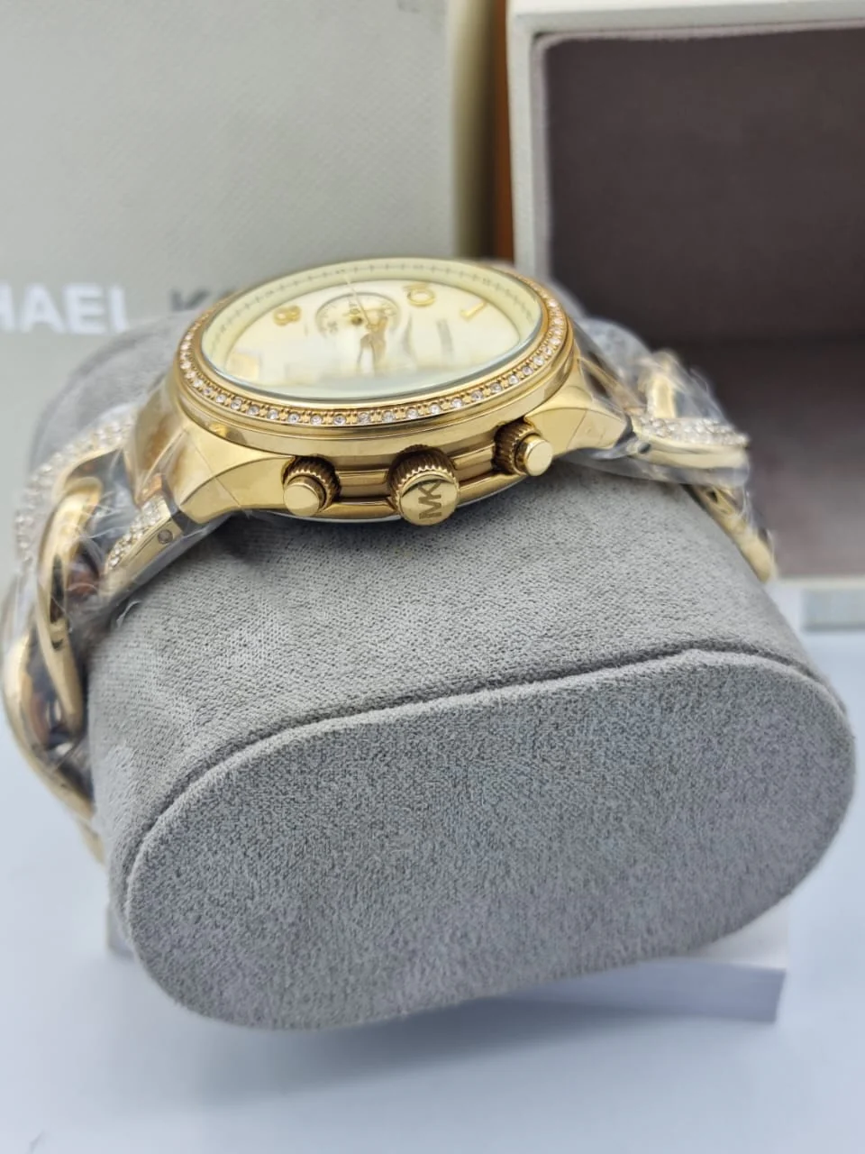 Michael Kors Women’s Quartz Stainless Steel Gold Dial 38mm Watch MK3150 - Image 4