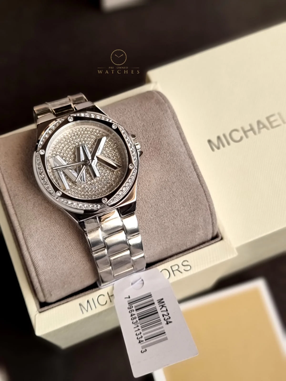 Michael Kors Women’s Quartz Stainless Steel Silver Dial 37mm Watch MK7234 - Image 4